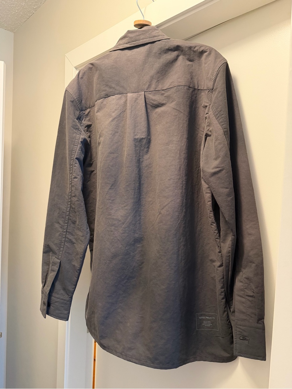 Norse Projects Men's Dark Brown Lightweight Shirt Jacket - Picture 7 of 8